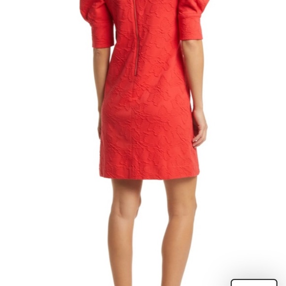 Lilly Pulitzer Knowles Dress in Ruby Red Knit Pucker Jacquard size Large NWT - Picture 4 of 10